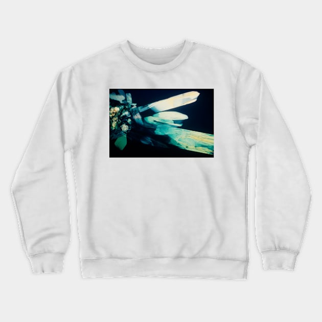 Light micrograph of methionine crystals (A610/0063) Crewneck Sweatshirt by SciencePhoto